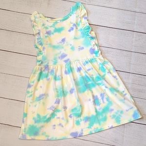 Cat & Jack Ruffle and Tie Dye Sundress - M (7/8)